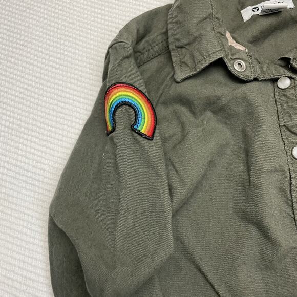 Tractr Pearl Snap Patch Button Down - Picture 2 of 4